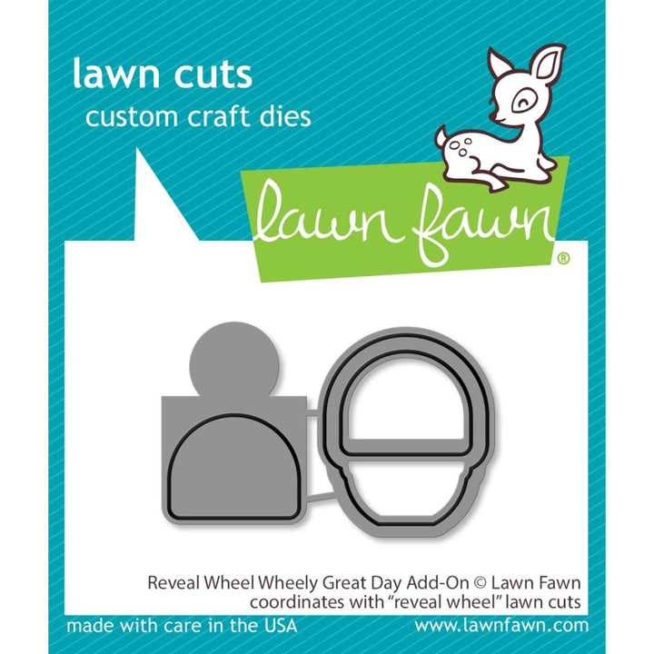 Lawn Fawn Lawn Cuts Custom Craft Die: Reveal Wheel: Wheely Great Day Add-On (LF3073)