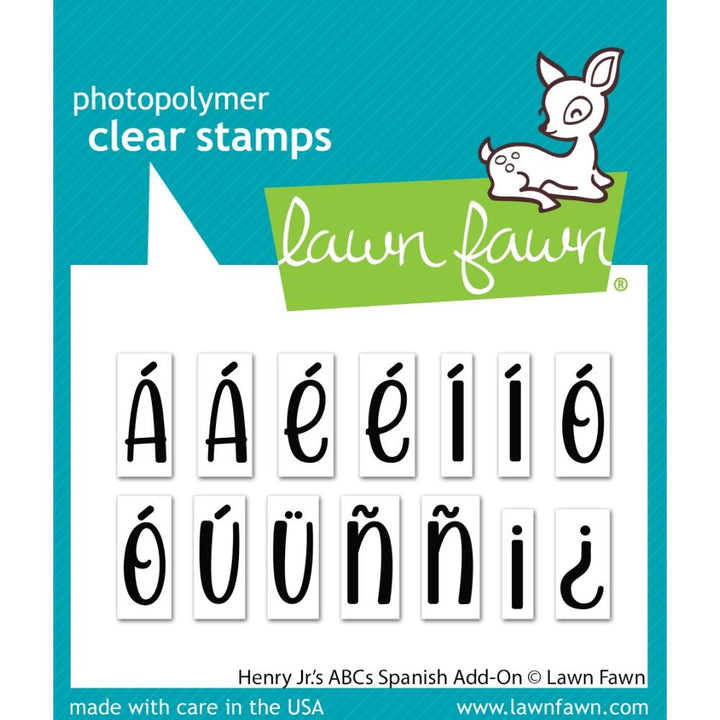 Lawn Fawn 3"X2" Clear Stamps: Henry Jr.'s ABC's Spanish Add-On (LF3083)