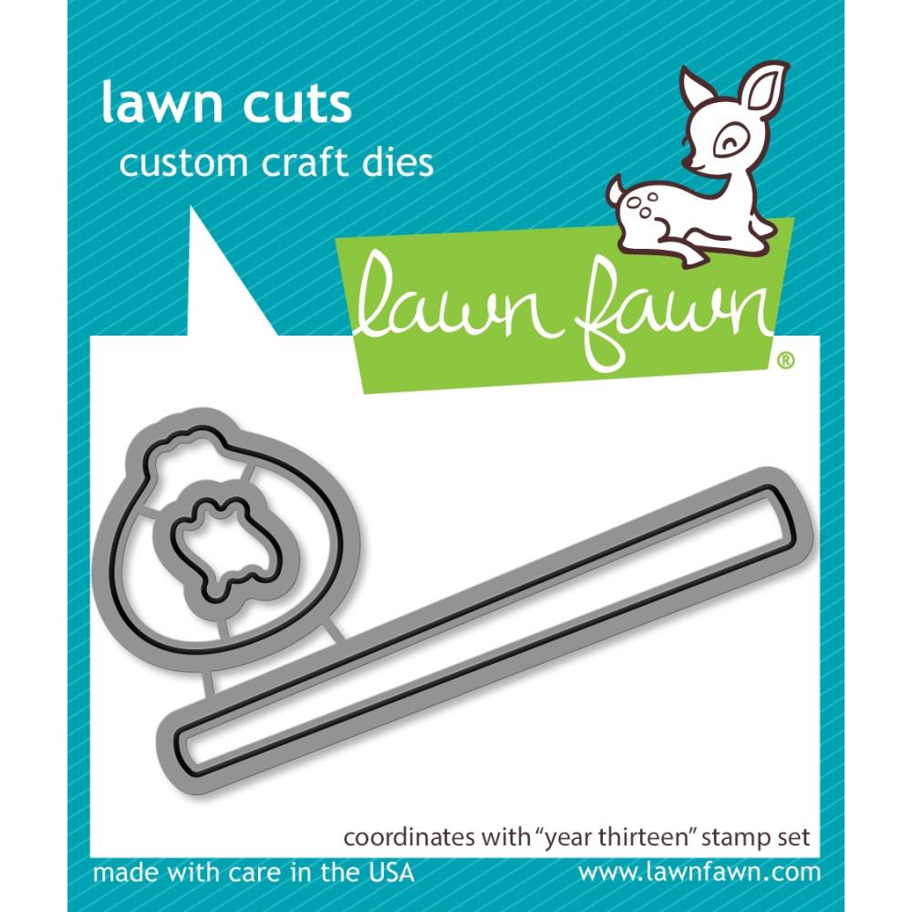 Lawn Fawn Lawn Cuts Custom Craft Die: Year Thirteen (LF3085)