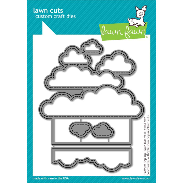 Lawn Fawn Lawn Cuts Custom Craft Die: Platform Pop-Up Cloud Inserts (LF3092)