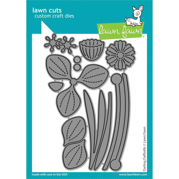 Lawn Fawn Lawn Cuts Custom Craft Die: Darling Daffodils (LF3097)