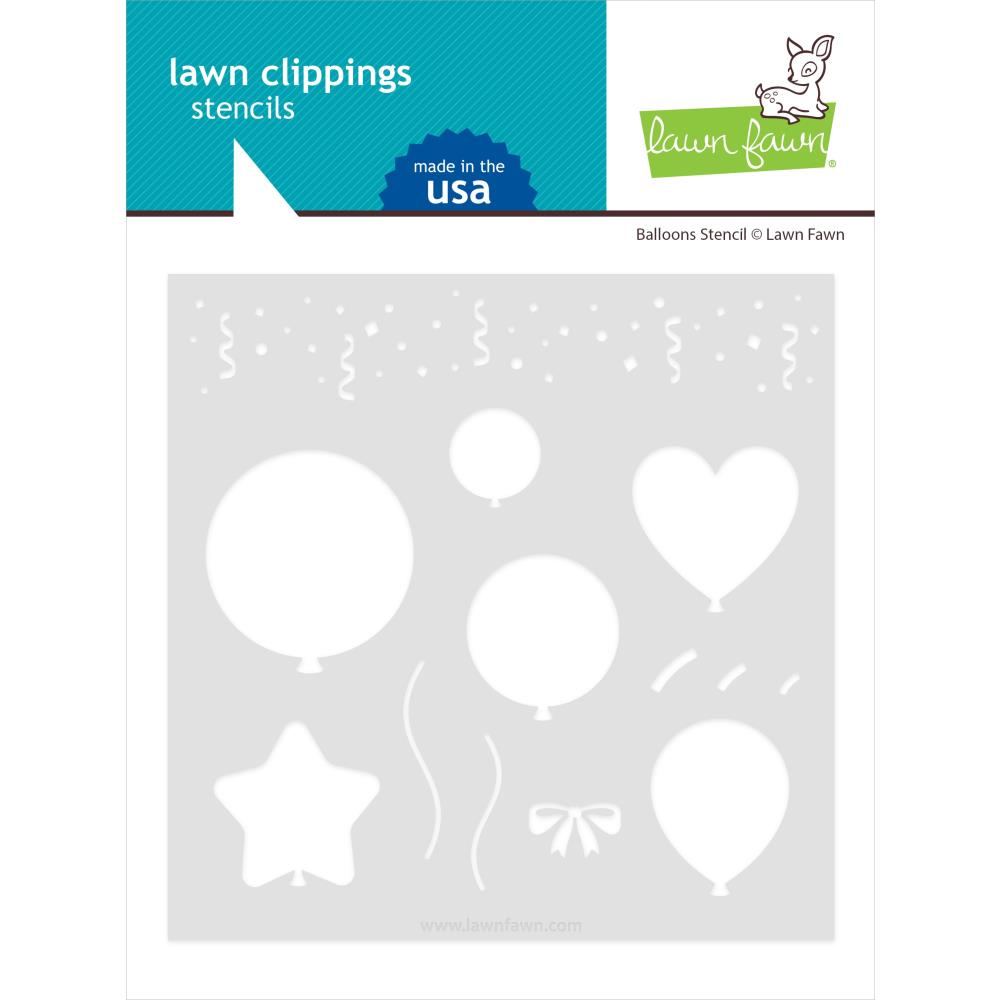 Lawn Fawn Lawn Clippings Stencils: Balloons (LF3111)