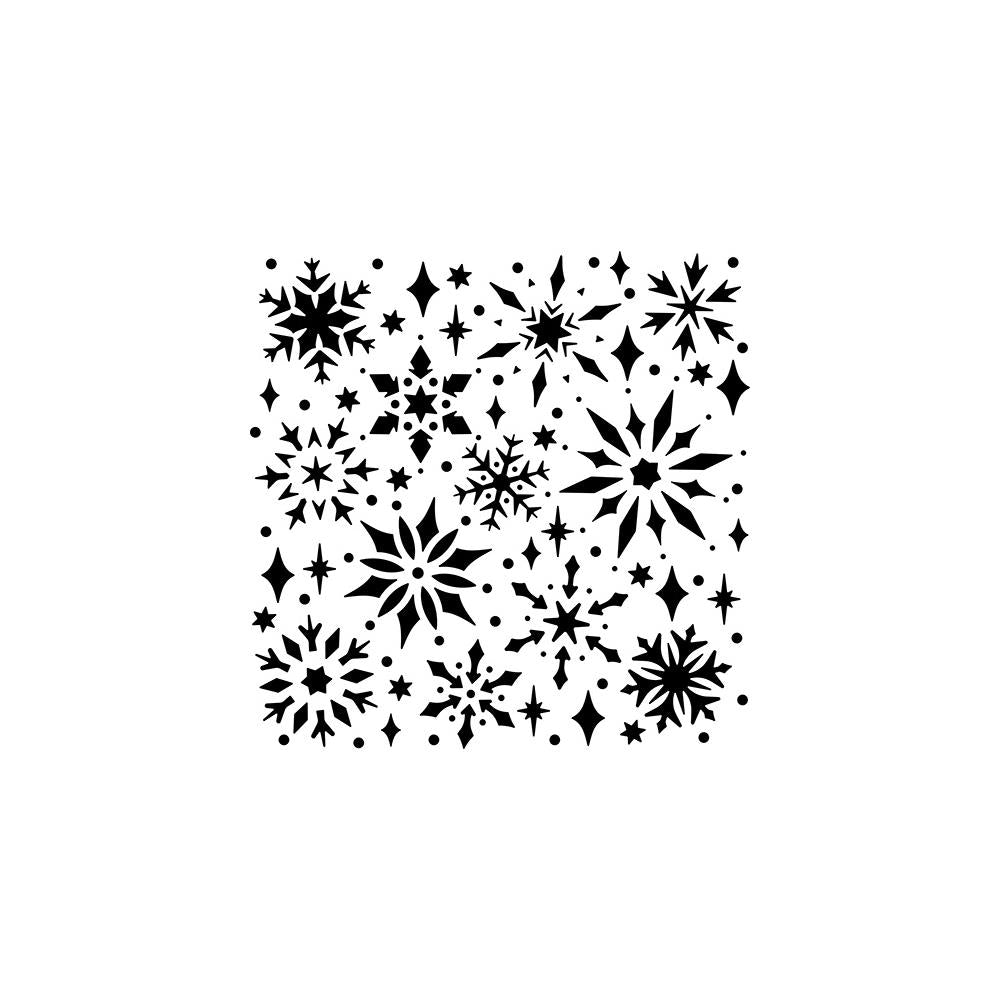 Crafters Workshop 6"X6" Template: Snowflake Sparkles (TCW6X61057)