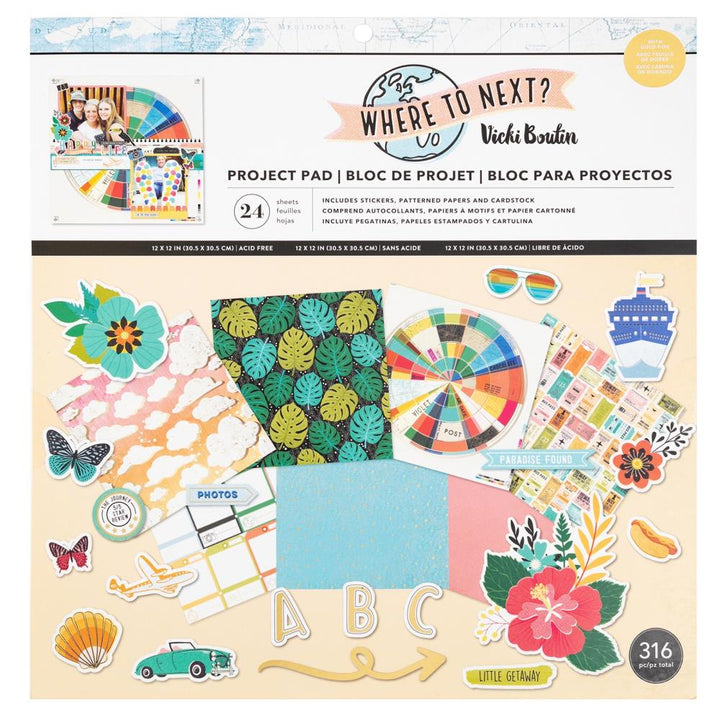Vicki Boutin Where To Next 12"X12" Project Pad, 316 Pieces (34014097)