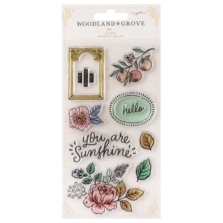 Maggie Holmes Woodland Grove Clear Stamps, 10/Pkg (MH021907)