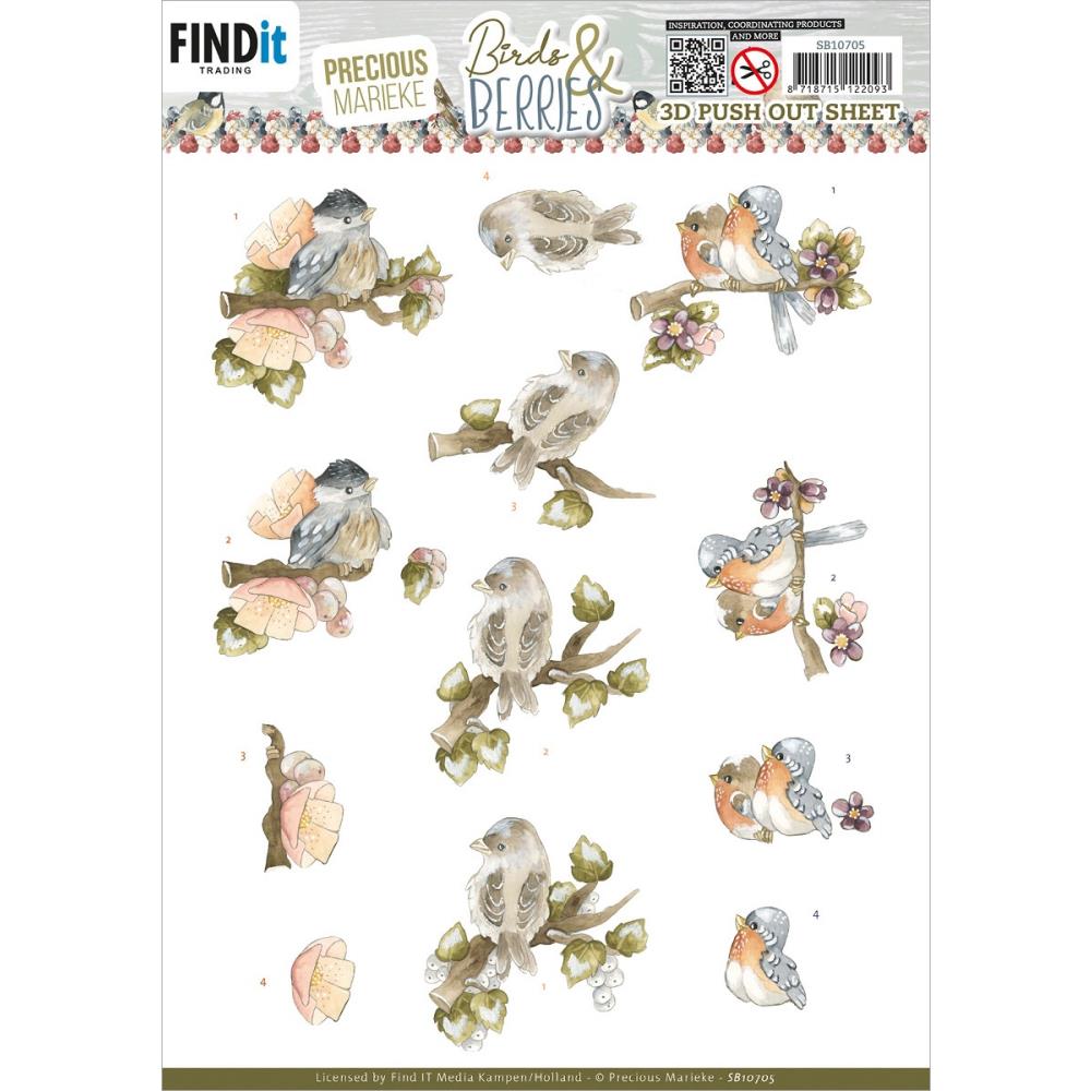 Find It Trading Birds & Berries Punchout Sheet: Cranberries (SB10705)
