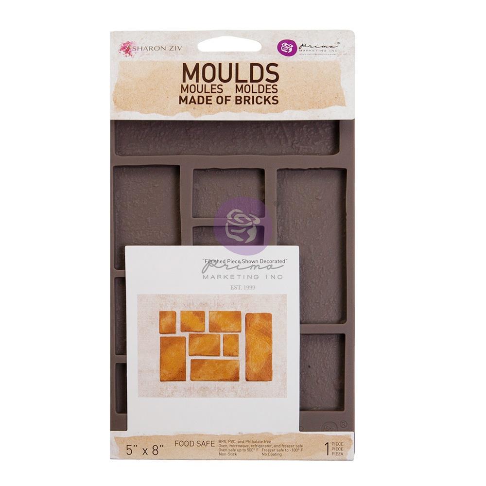 Prima Marketing Sharon Ziv 5"X8" Mould: Made Of Bricks (930448)