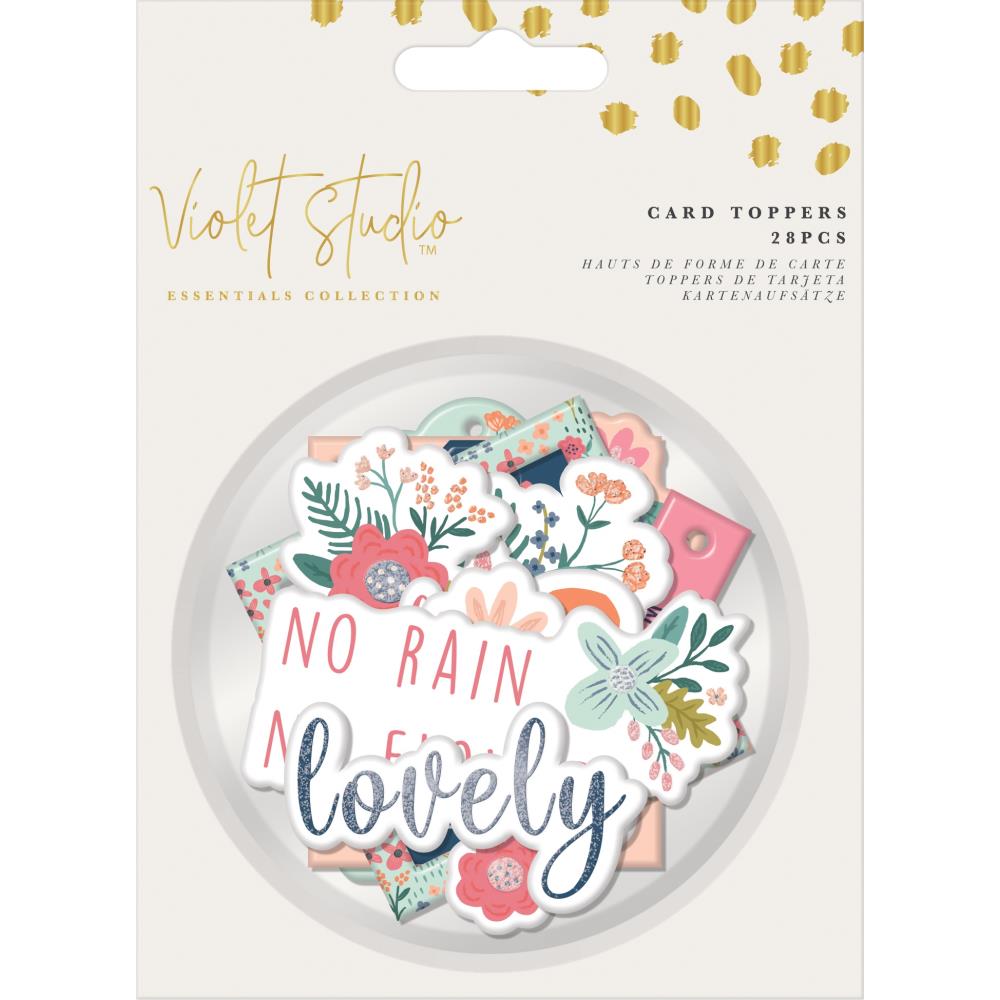 Crafter's Companion Violet Studio Essentials Card Toppers: Florals, 28/Pkg (VSTOP001)