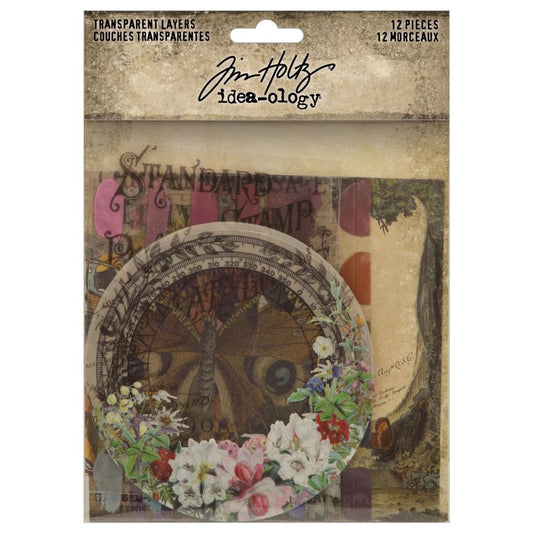 Tim Holtz Idea-Ology Transparent Layers, 12/Pkg (TH94326)