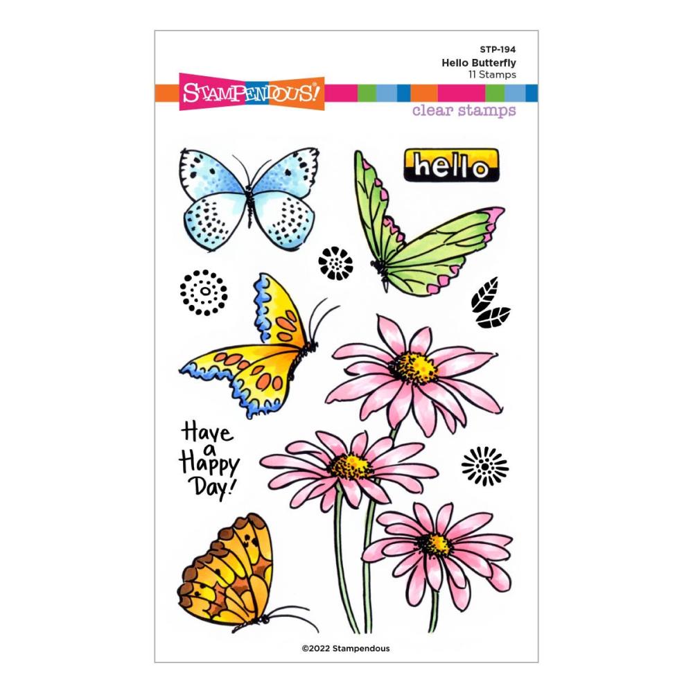 Stampendous Clear Stamps: Hello Butterfly (STP194)