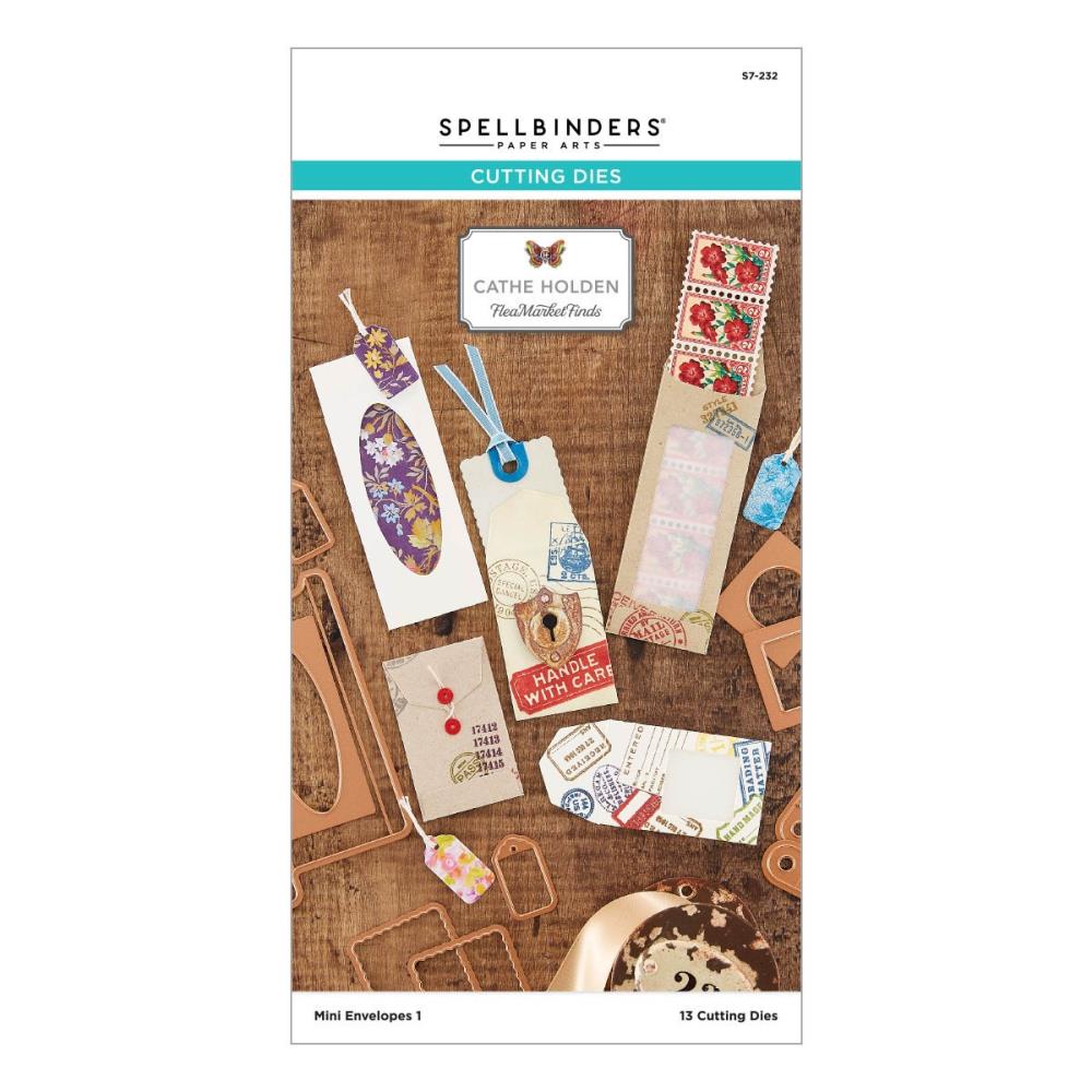 Spellbinders Flea Market Finds Etched Dies: Mini Envelopes 1, by Cathe Holden (S7232)
