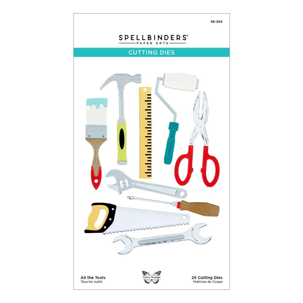 Spellbinders Toolbox Essentials Etched Dies: All The Tools, by Nancy McCabe (S6204)