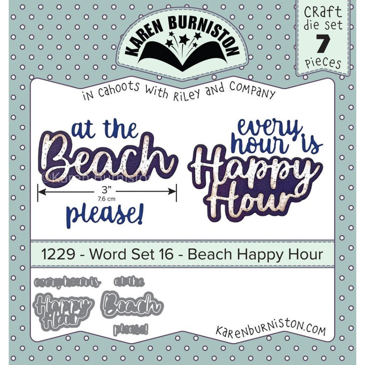 Karen Burniston Dies: Word Set 16, Beach Happy Hour (KBR1229)