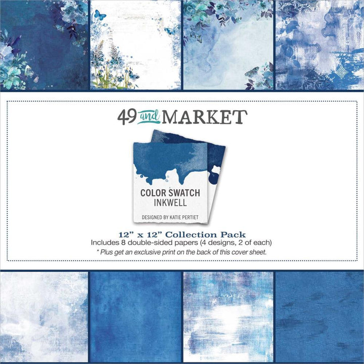 49 and Market Color Swatch: Inkwell 12"X12" Collection Pack (CSI40902)