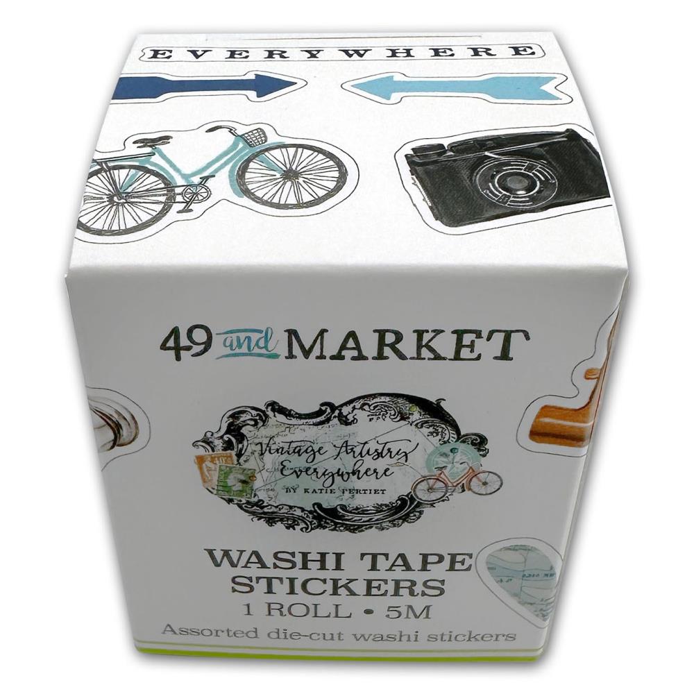 49 and Market Vintage Artistry Everywhere Washi Sticker Roll (VAE40827)