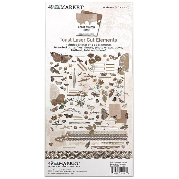 49 and Market Color Swatch: Toast Laser Cut Outs, Elements (CST41138)