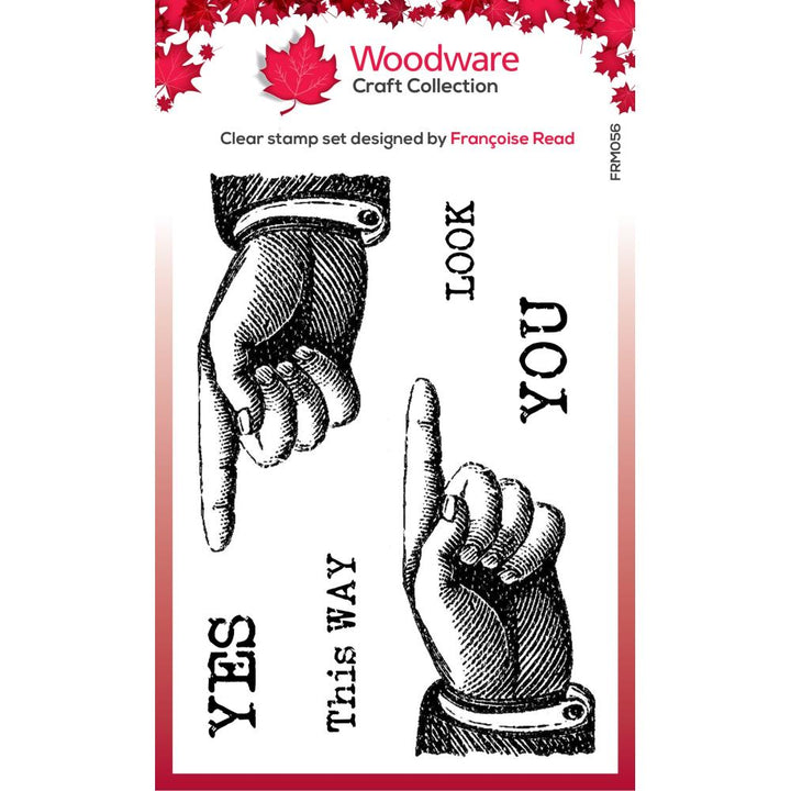 Woodware Singles 3"X4" Clear Stamp: This Way (FRM056)