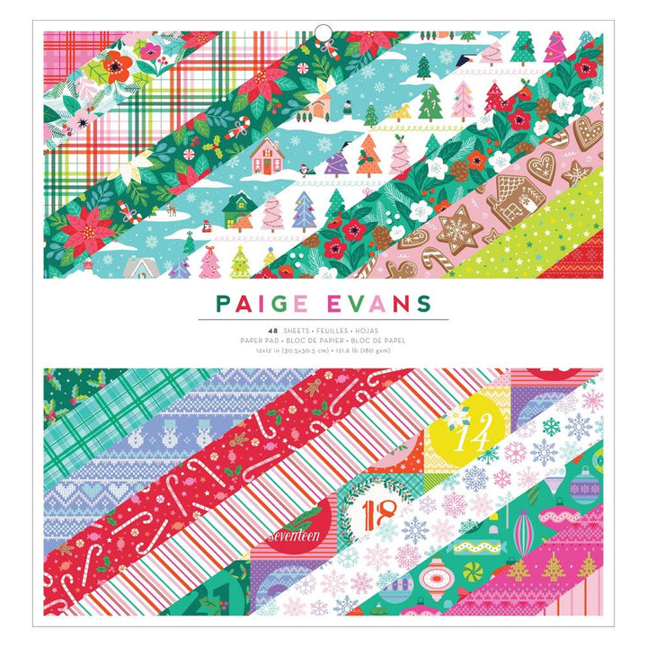 Paige Evans Sugarplum Wishes 12"X12" Single-Sided Paper Pad, 48/Pkg (PE022008)