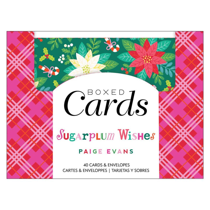 Paige Evans Sugarplum Wishes A2 Cards W/Envelopes, 40/Box (PE022012)