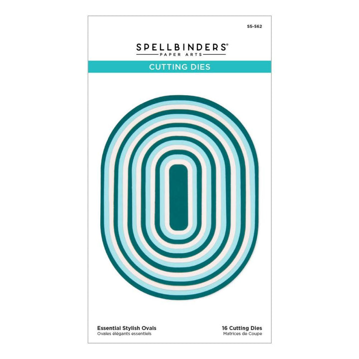Spellbinders Etched Dies: Stylish Ovals - Essentials (S5562)