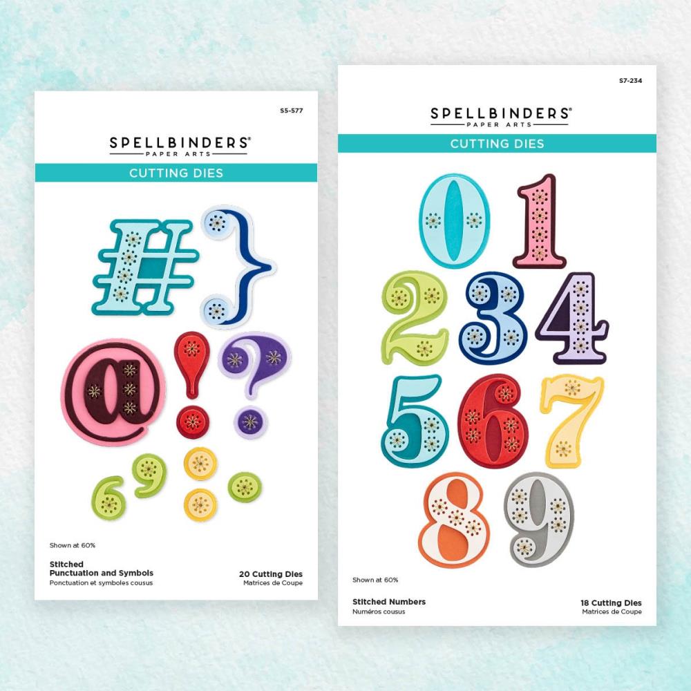 Spellbinders Stiched Numbers And More Bundle (BD0738)