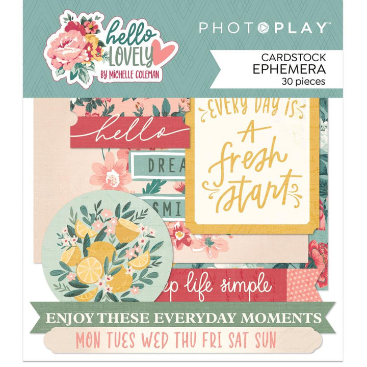 PhotoPlay Hello Lovely Ephemera Cardstock Die-Cuts (PHLO4072)