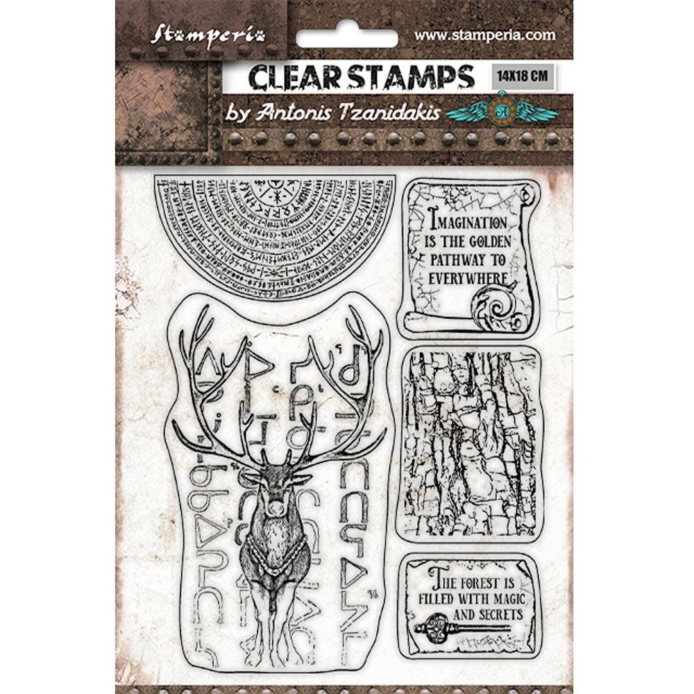 Stamperia Magic Forest Clear Stamps: Deer (WTK170)