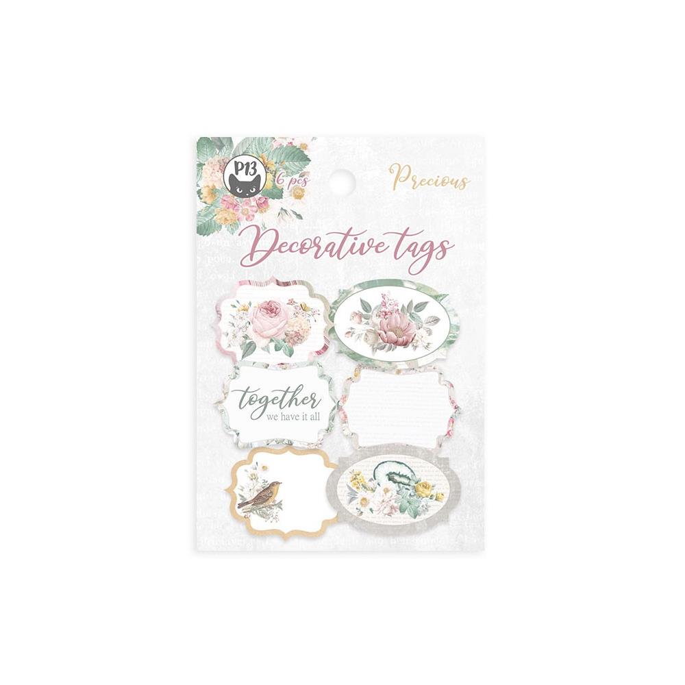 P13 Precious Double-Sided Cardstock Tags: #04, 6/Pkg (P13PRE24)