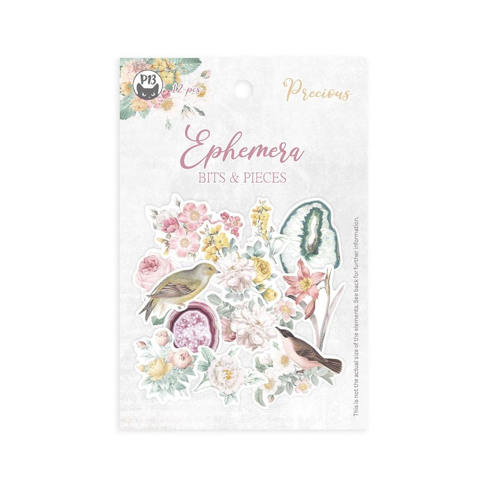 P13 Precious Ephemera Cardstock Die-Cuts: Elements, 12/Pkg (P13PRE33)
