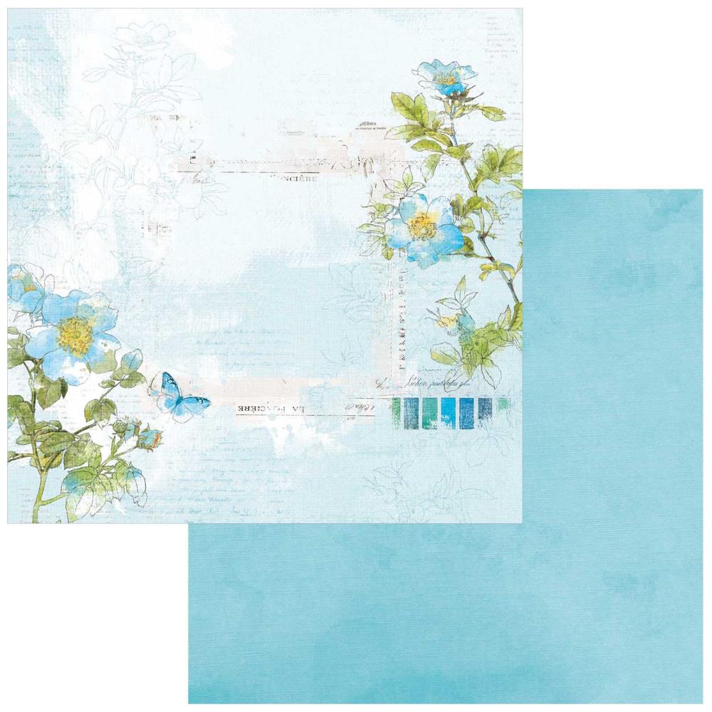49 and Market Color Swatch: Ocean 12"X12" Double-Sided Cardstock: #1 (49CSO1241213)