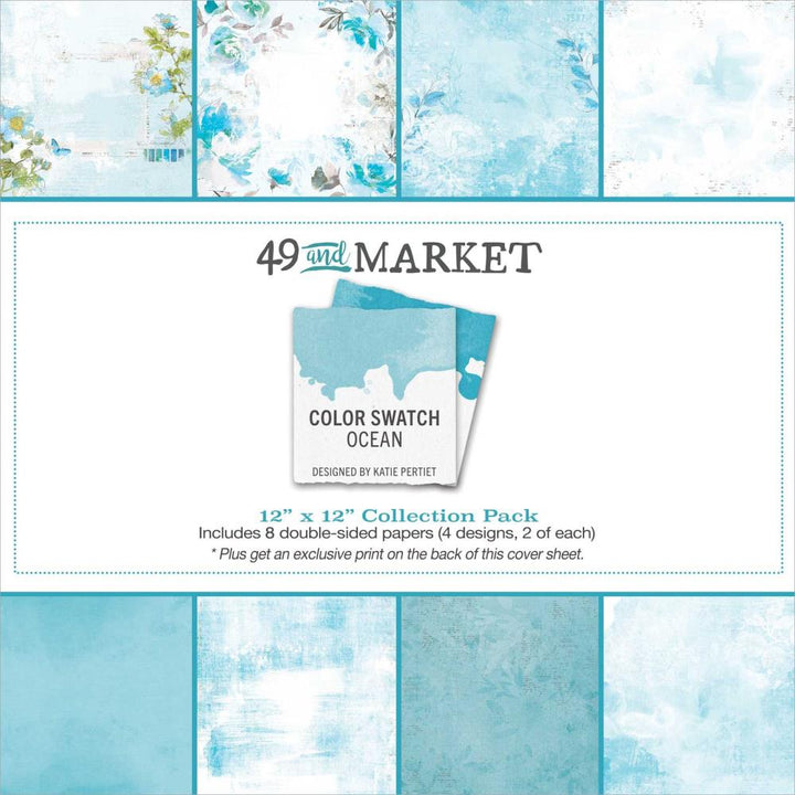 49 and Market Color Swatch: Ocean 12"X12" Collection Pack (CSO41251)