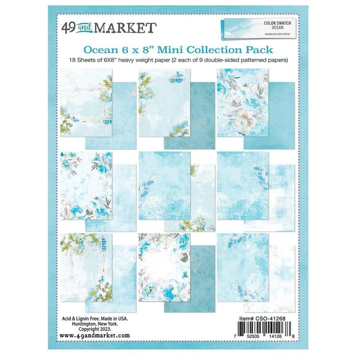 49 and Market Color Swatch: Ocean 6"X8" Mini Collection Pack (CSO41268)