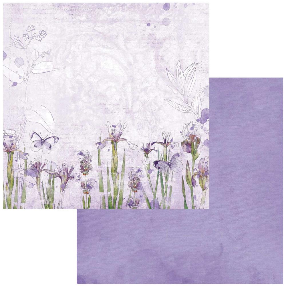 49 and Market Color Swatch: Lavender 12"X12" Double-Sided Cardstock: #1 (49CSL1241367)