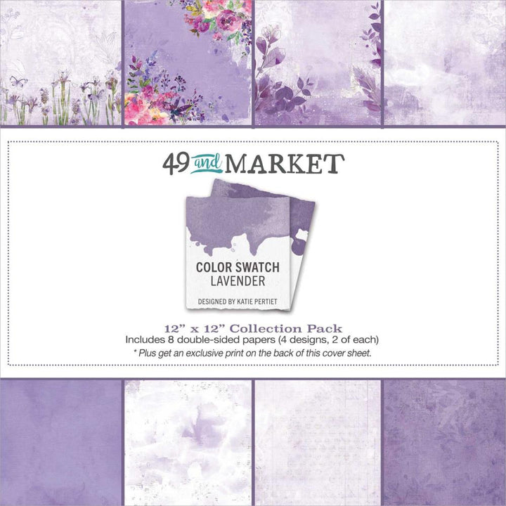 49 and Market Color Swatch: Lavender 12"X12" Collection Pack (CSL41404)