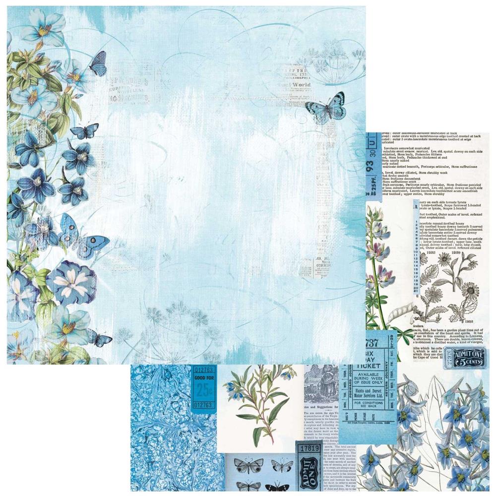 49 and Market Spectrum Gardenia Classics 12"X12" Double-Sided Cardstock: Blue Persuasion (49SG1223350)