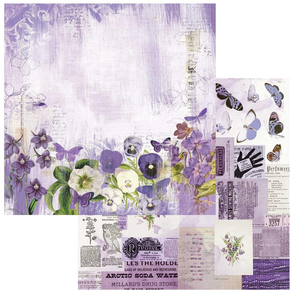 49 and Market Spectrum Gardenia Classics 12"X12" Double-Sided Cardstock: Violaceous (49SG1223367)