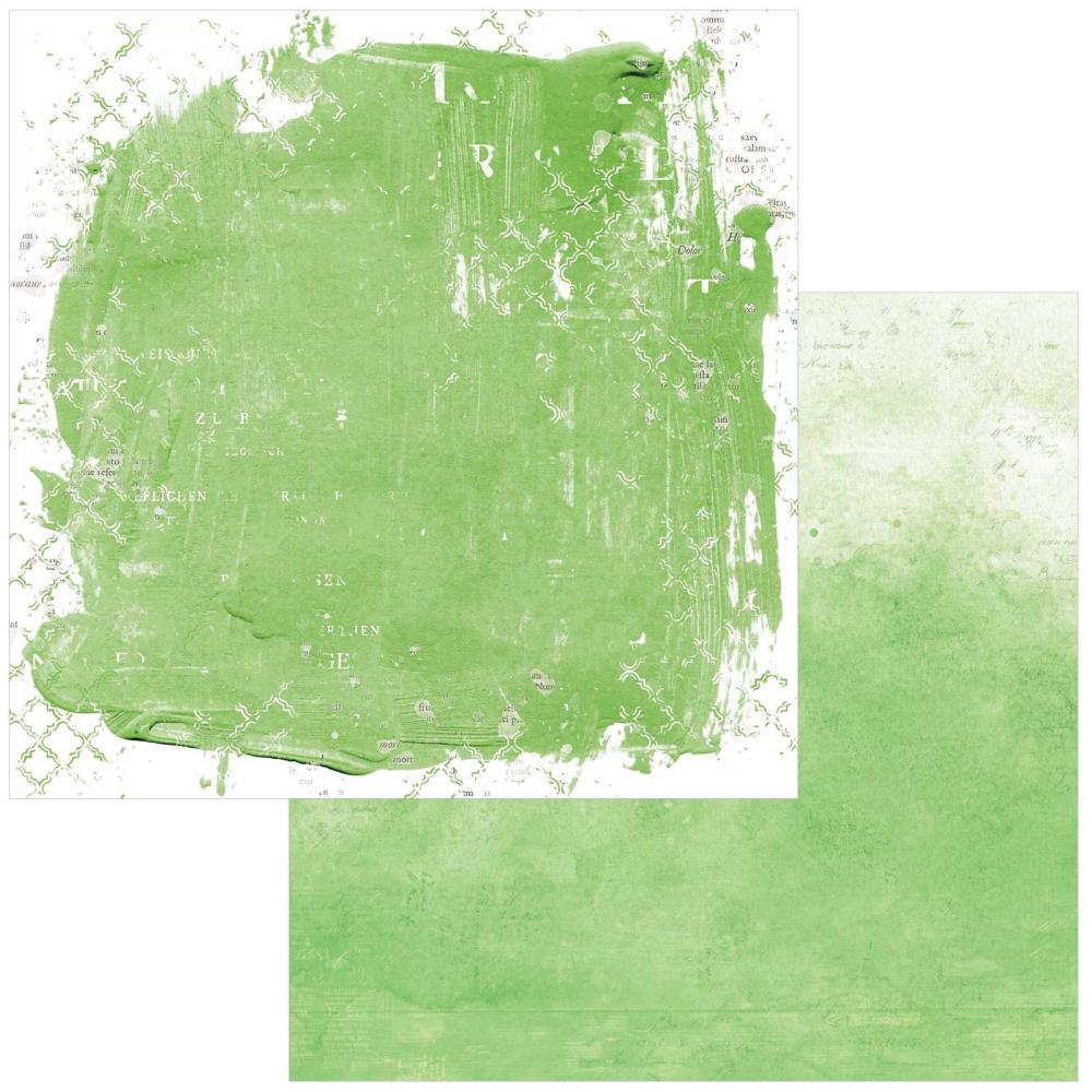 49 and Market Spectrum Gardenia Solid 12"X12" Double-Sided Cardstock: Green (49SG1223985)