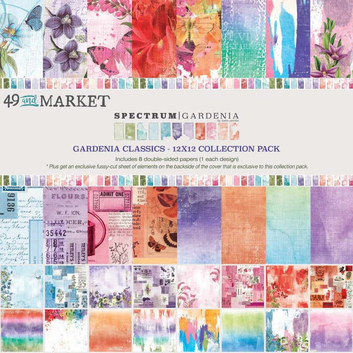 49 and Market Spectrum Gardenia 12"X12" Collection Pack: Classics (SG23435)