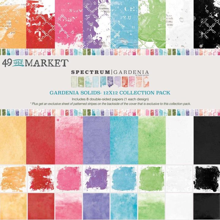 49 and Market Spectrum Gardenia 12"X12" Collection Pack: Solids (SG24012)
