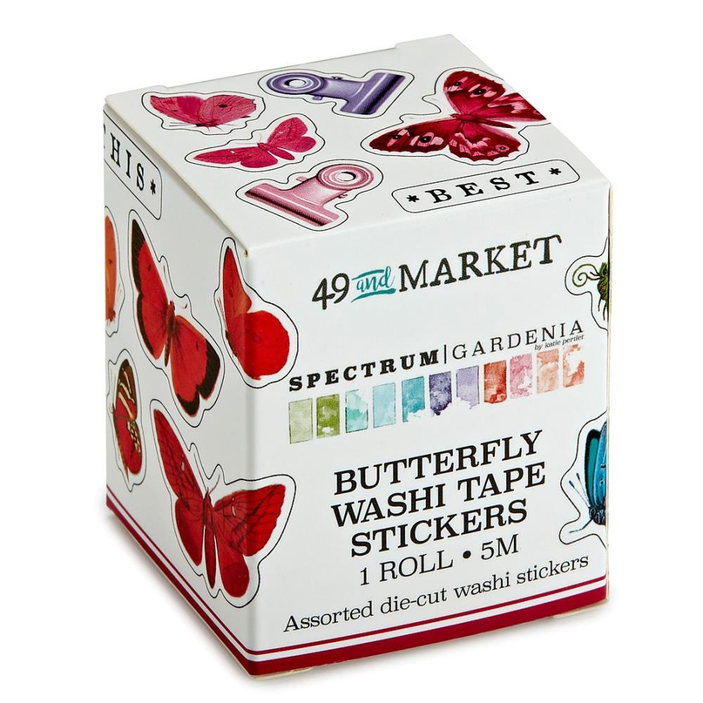 49 and Market Spectrum Gardenia Washi Sticker Roll: Butterfly (SG23770)