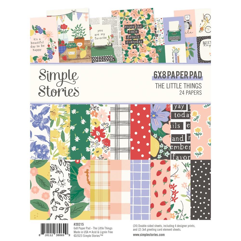Simple Stories The Little Things 6"X8" Double-Sided Paper Pad, 24/Pkg (TLT20215)