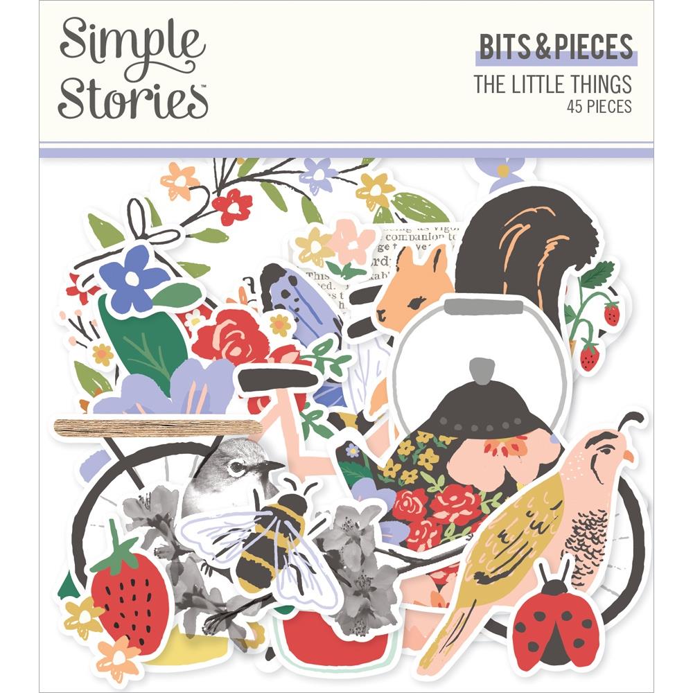 Simple Stories The Little Things Bits & Pieces Die-Cuts, 45/Pkg (TLT20218)