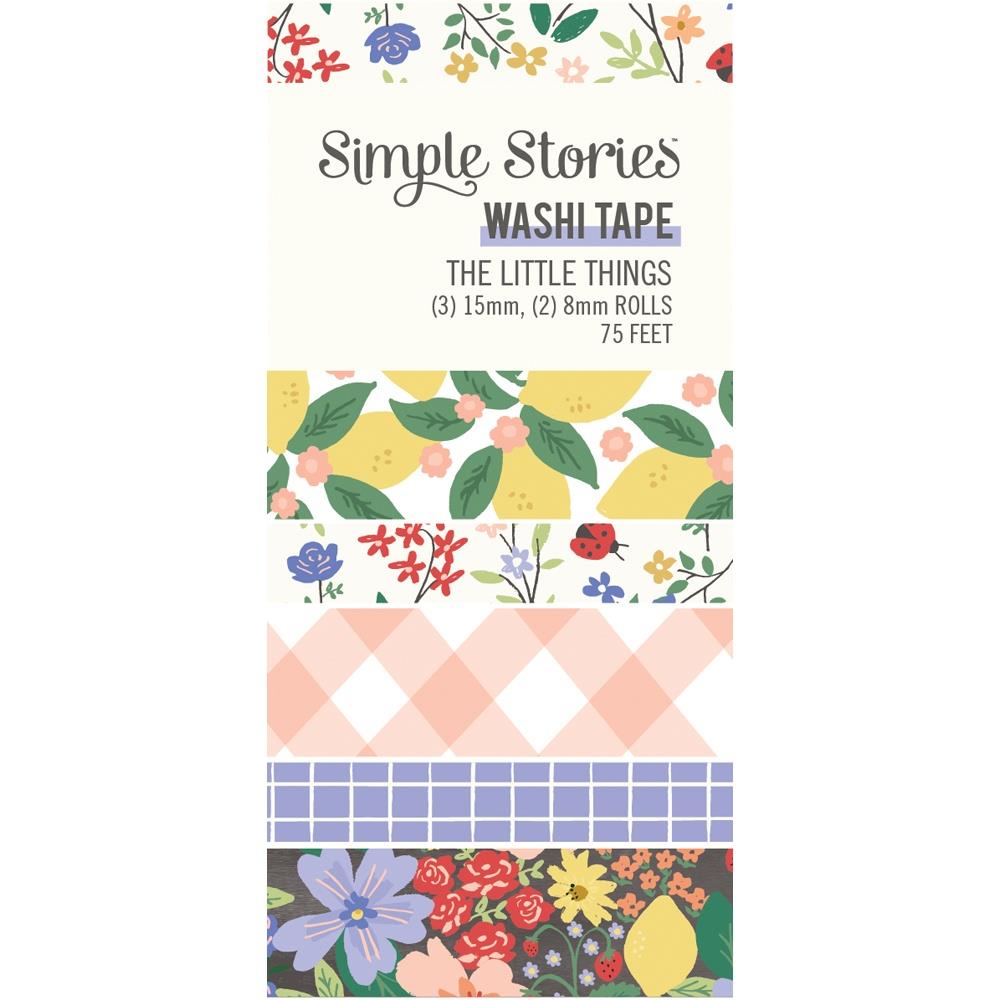 Simple Stories The Little Things Washi Tape, 5/Pkg (TLT20226)