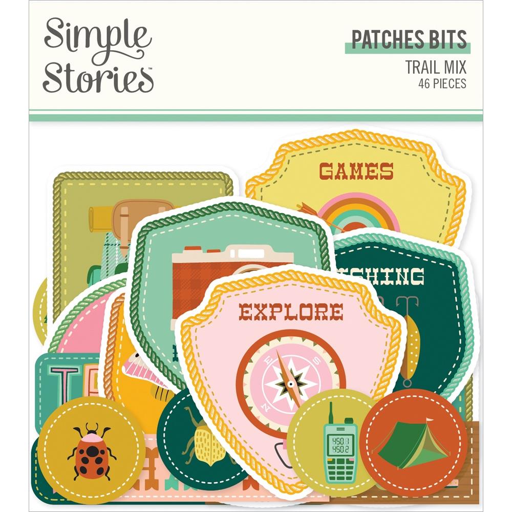 Simple Stories Trail Mix Bits & Pieces Die-Cuts: Patches, 46/Pkg (MIX20320)