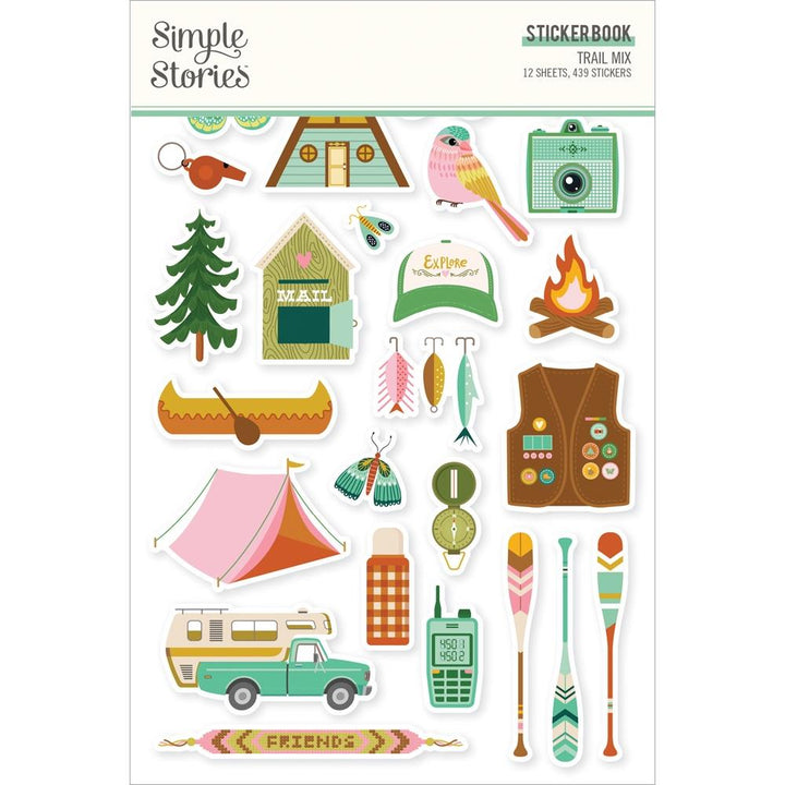 Simple Stories Trail Mix Sticker Book, 12/Sheets (MIX20321)