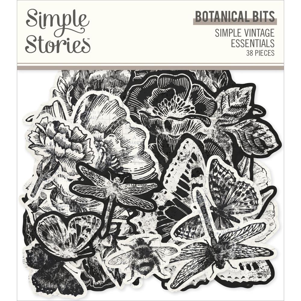 Simple Stories Simple Vintage Essentials Bits & Pieces Die-Cuts: Botanical, 38/Pkg (SVE20418)