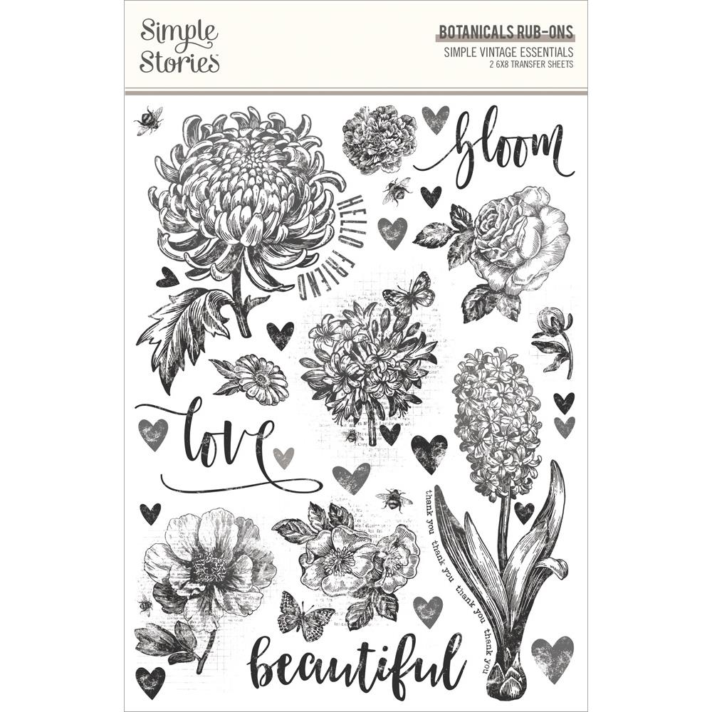 Simple Stories Simple Vintage Essentials Rub-Ons: Botanicals (SVE20425)