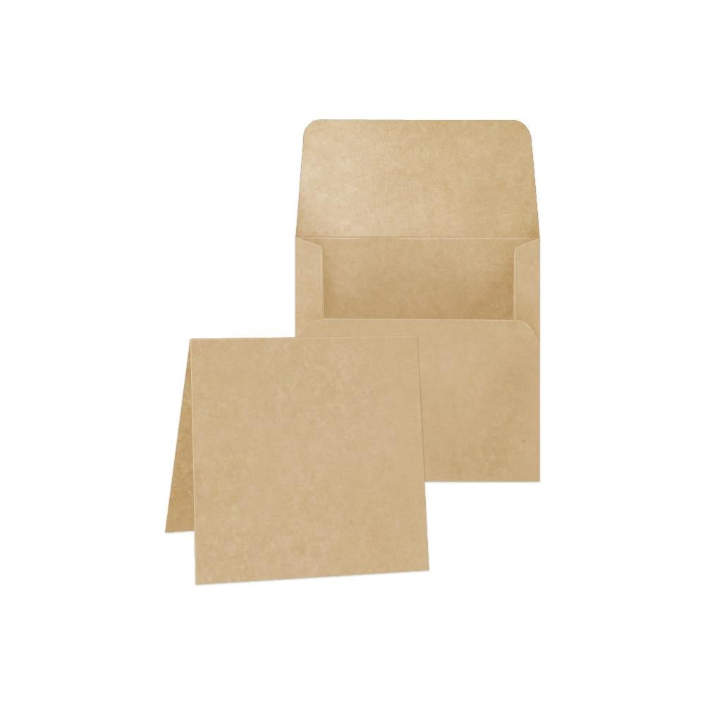 Graphic 45 Staples 5.25"X5.25" Square Card With Envelope: Kraft (G4502656)