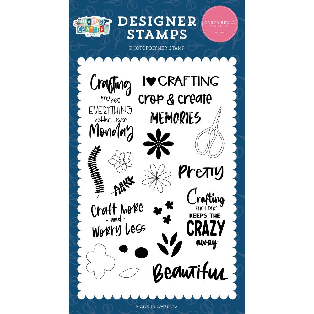 Carta Bella Happy Crafting Stamps: Craft More (CR157041)
