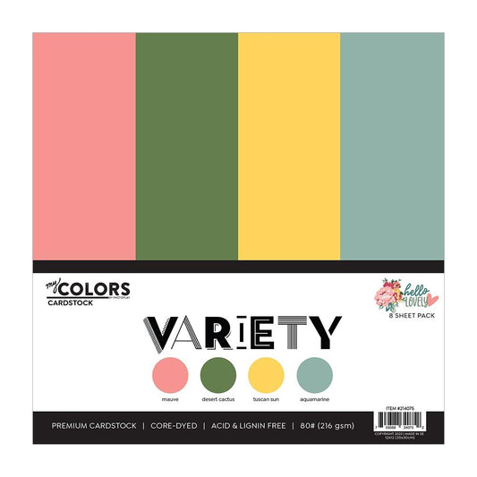 PhotoPlay Hello Lovely Cardstock Variety Pack, 8/Pkg (PHLO4075)